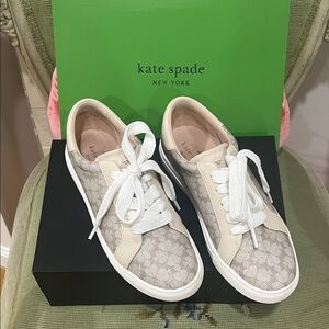 Kate Spade Cream and White Women's Sneakers